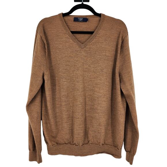 J. Crew Factory Men's Pullover Long Sleeve Merino Wool V-Neck Sweater Size XL - Picture 1 of 3
